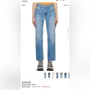 SLVRLAKE Sophie Monterey size 28